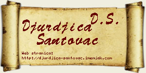 Đurđica Santovac vizit kartica